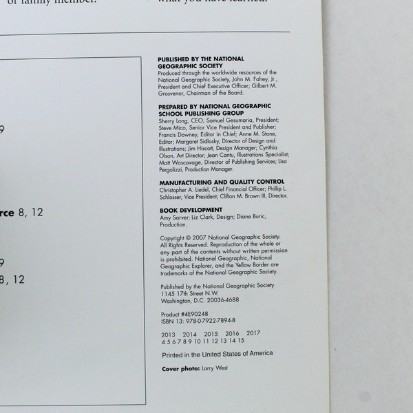 Lot of 6 National Geographic Explorer The Fantastic Forest Books 2007