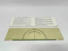 Vintage 1971 USPS Marine Navigation Course Plotter Tool with Sleeve