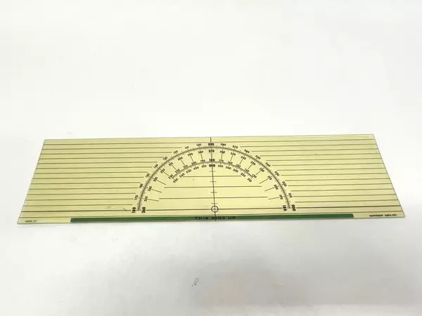 Vintage 1971 USPS Marine Navigation Course Plotter Tool with Sleeve
