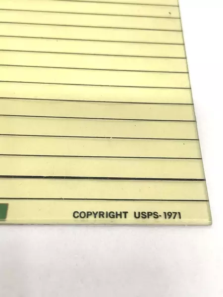 Vintage 1971 USPS Marine Navigation Course Plotter Tool with Sleeve