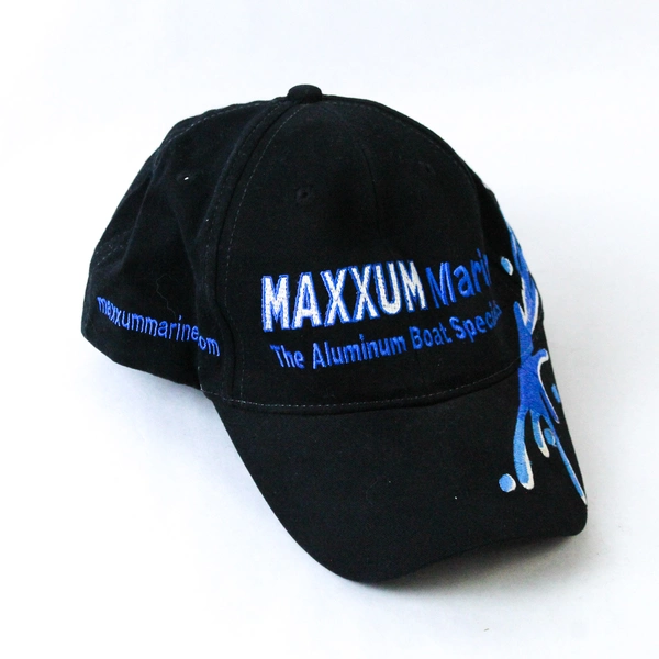 Maxxum Marine Men's Black Adjustable Baseball Cap - Good Condition