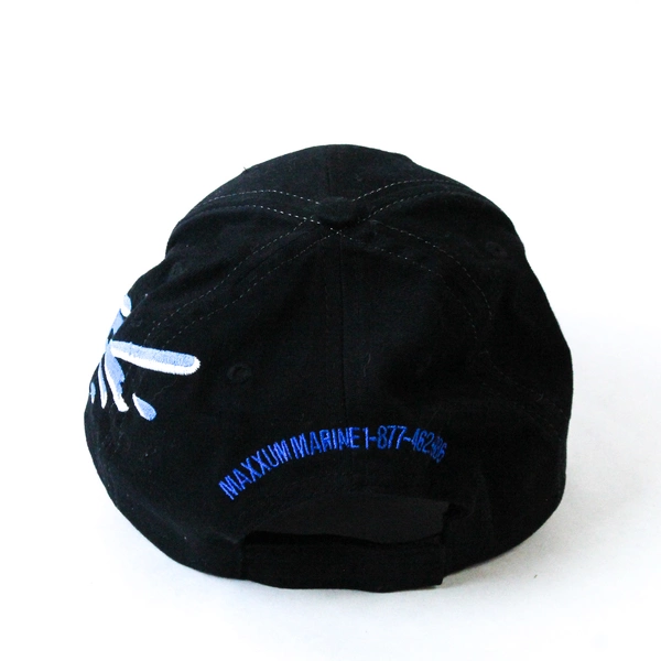 Maxxum Marine Men's Black Adjustable Baseball Cap - Good Condition