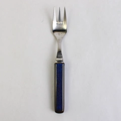 Denby England Salad Fork 7" Silverware Touchstone Blue Sapphire
