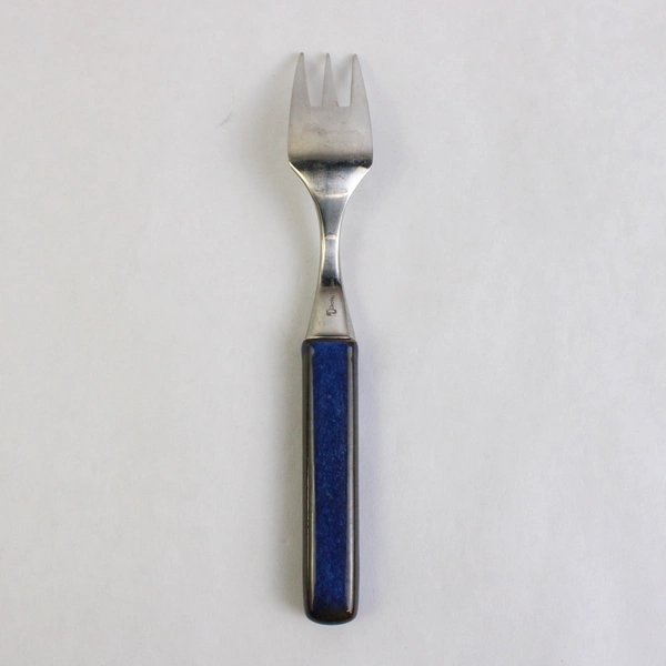 Denby England Salad Fork 7" Silverware Touchstone Blue Sapphire