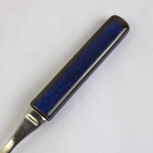 Denby England Salad Fork 7" Silverware Touchstone Blue Sapphire