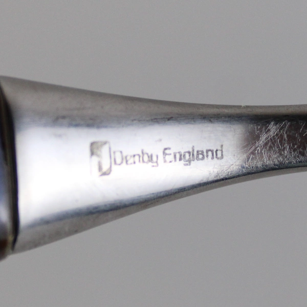 Denby England Salad Fork 7" Silverware Touchstone Blue Sapphire