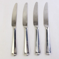 Lot Of 4 Dansk Flatware Alsace Stainless Modern Solid Knife