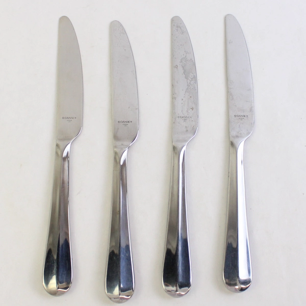 Lot Of 4 Dansk Flatware Alsace Stainless Modern Solid Knife