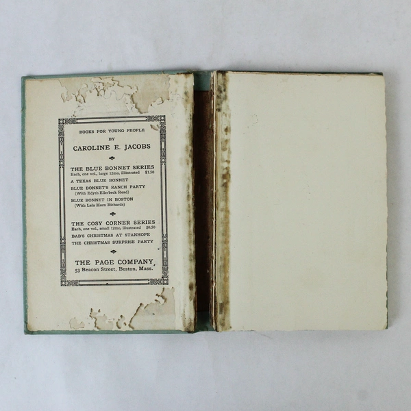 Bab's Christmas At Stanhope by Caroline E. Jacobs 1905 Hardcover