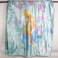 Disney Fairies Tinker Bell Twin Quilt Bedspread Polyester Purple/Aqua 87" x 64"