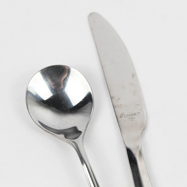 Lot Of 3 Dansk Flatware Alsace (Stainless) 2 Small 7.25" Knife & 1 Sugar Spoon