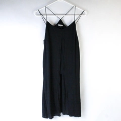 Dex Hi Low Lightweight Black Tank Top Spaghetti Straps Women's XS