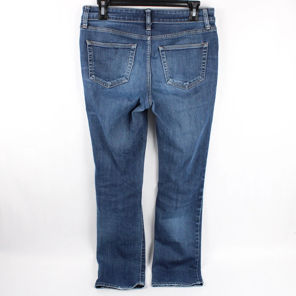 St John's Bay Medium Wash Straight-Leg Denim Jeans Women's Size 4P