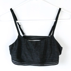 Victoria's Secret Women's Bralette M Heather Black No Pad No Wire Good Condition