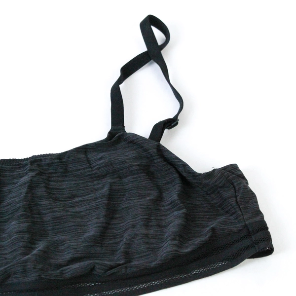 Victoria's Secret Women's Bralette M Heather Black No Pad No Wire Good Condition