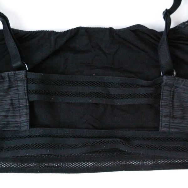 Victoria's Secret Women's Bralette M Heather Black No Pad No Wire Good Condition