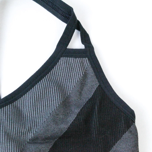 All In Motion Women's Sports Bra Size S Black Gray Cross Back Light Support