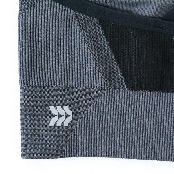 All In Motion Women's Sports Bra Size S Black Gray Cross Back Light Support