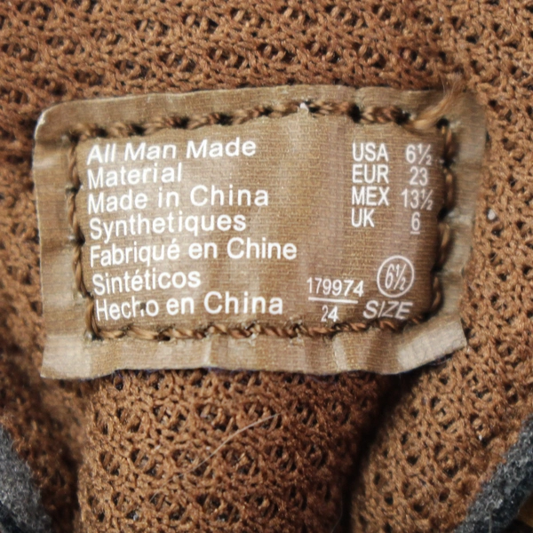 American Eagle Baby Toddler Shoes Size 6.5 Brown Faux Leather Easy Fasten