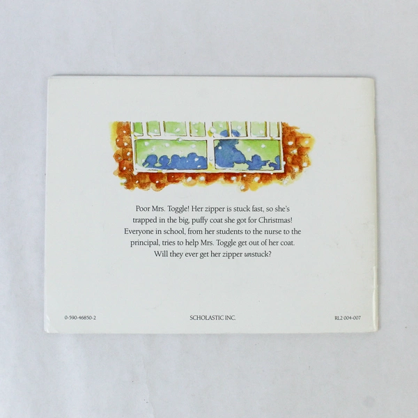 Mrs. Toggle's Zipper by Robin Pulver 1990 Scholastic Paperback - Good Condition
