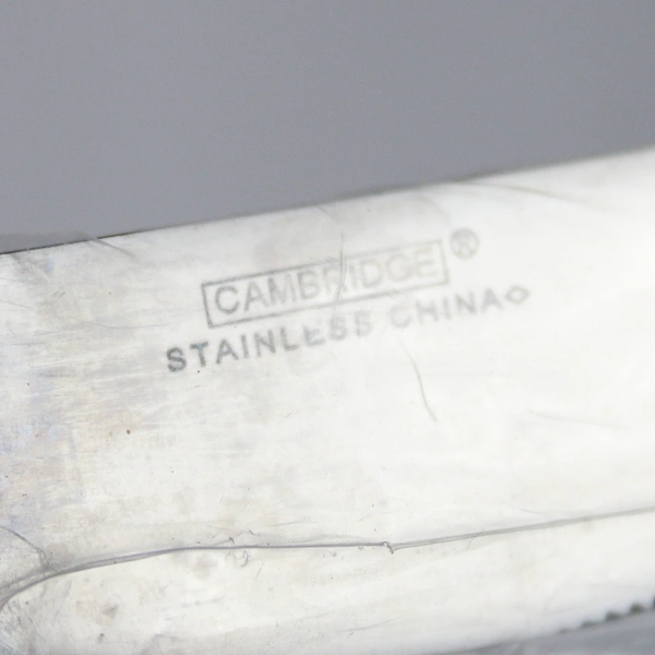 Lot of 6 Cambridge Dinner Knives, Berkshire Sand Stainless Steel 9"