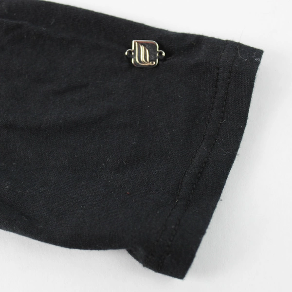 Fabletics Long Sleeve Open Back Athletic Shirt Top Black Women's Size XS