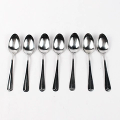 Lot of 7 Cambridge Teaspoons, American Pride Stainless Steel 6"