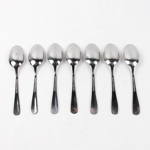 Lot of 7 Cambridge Teaspoons, American Pride Stainless Steel 6"