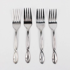 Set of 4 Farberware Trieste Stainless Steel Salad Forks