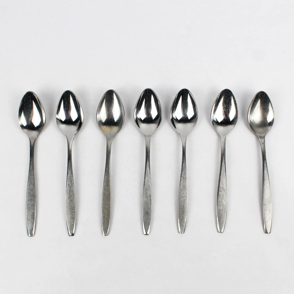 Lot Of 7 Ekco Silver Flatware Corsair (Stainless) Teaspoons