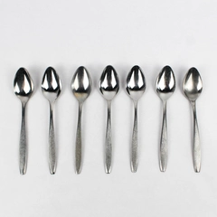 Lot Of 7 Ekco Silver Flatware Corsair (Stainless) Teaspoons