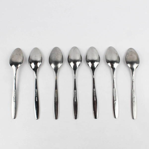 Lot Of 7 Ekco Silver Flatware Corsair (Stainless) Teaspoons
