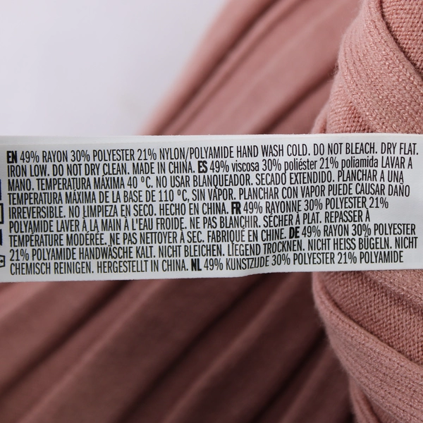 Forever 21 Off The Shoulder Crop Top Women's Size M Rose Pink Long Sleeves