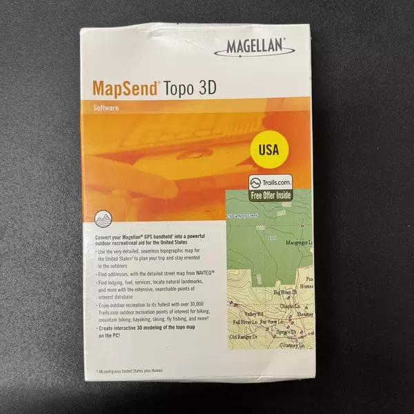 Magellan MapSend Topo 3D Software, 980611-09 USA Version 1