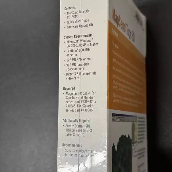 Magellan MapSend Topo 3D Software, 980611-09 USA Version 1