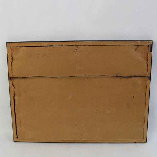 1913 Framed Black And White Ford Model T Touring Car Photograph