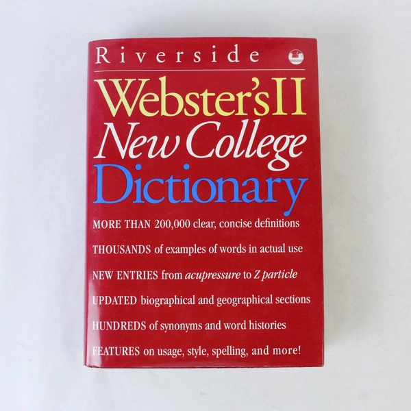 Webster's II New College Dictionary Houghton Mifflin Company 1995 Hardcover DJ