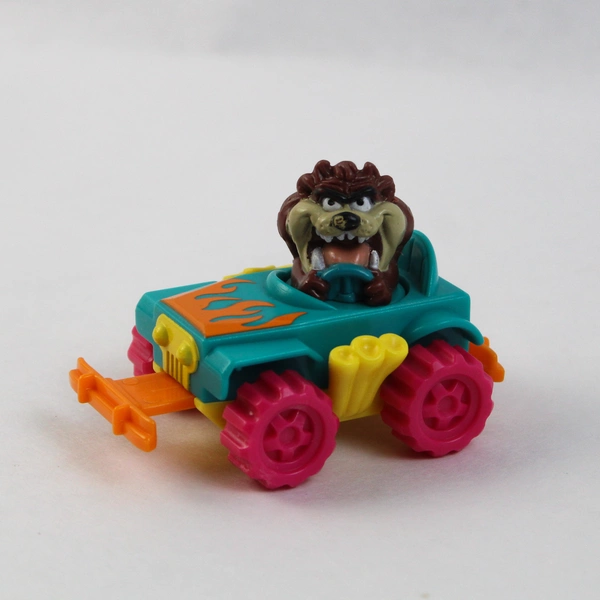 1992 McDonald's Warner Bros. Looney Tunes Quack Up Cars Taz Tornado Tracker