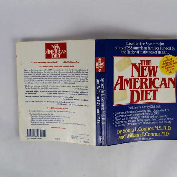 The New American Diet by Sonja L and William E Connor 1989 Paperback