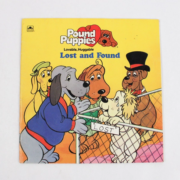 Lot of 2 Vintage 1980s Golden Book Pound Puppies Paperback Kids' Books