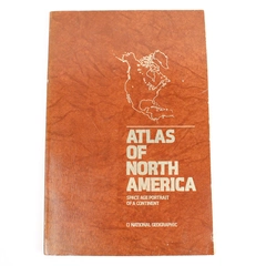 Vintage 1985 National Geographic Atlas Of North America Softcover