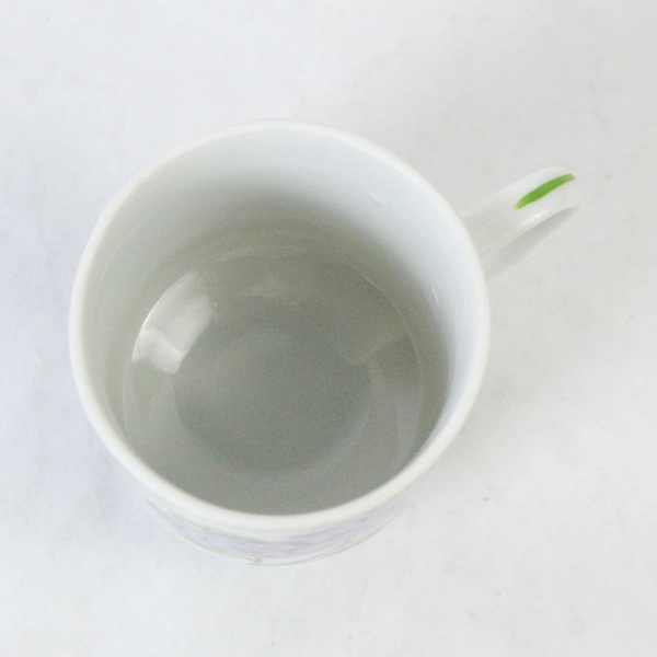 Spring Song Mug With Hydrangea Graphic With Ergonomic Handle and Made In Japan