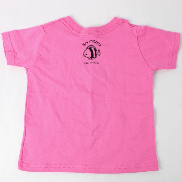 Tini Manini 18M Pineapple Graphic Print T-Shirt Pink Short Sleeve Haleiwa HI