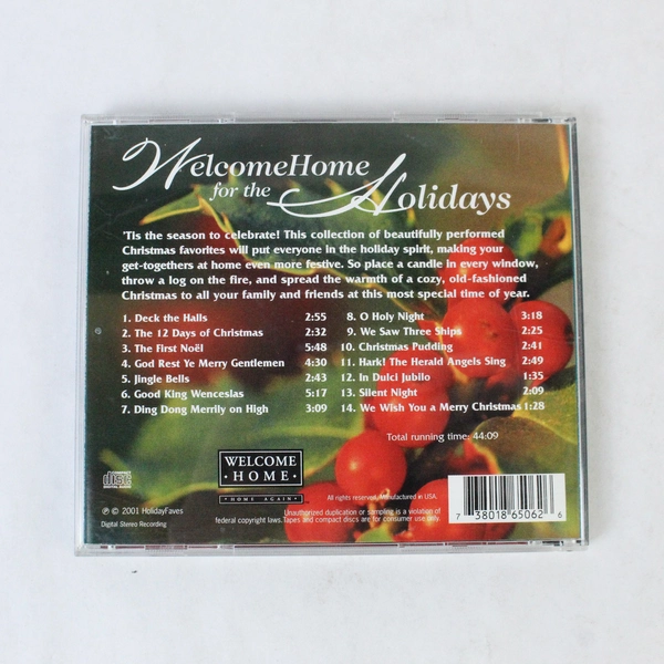 Welcome Home for the Holidays CD 2001 HolidayFaves - Good Condition