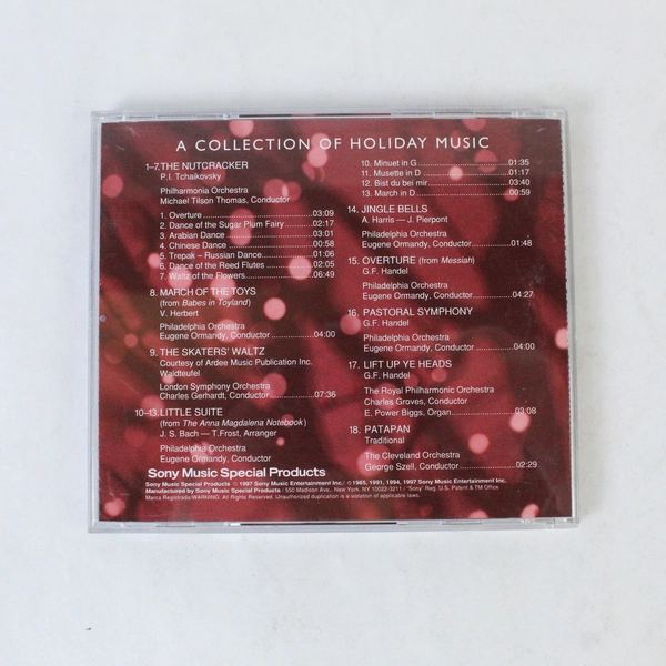 Music To Your Ears CD Various Artists Holiday Collection 1997 Sony