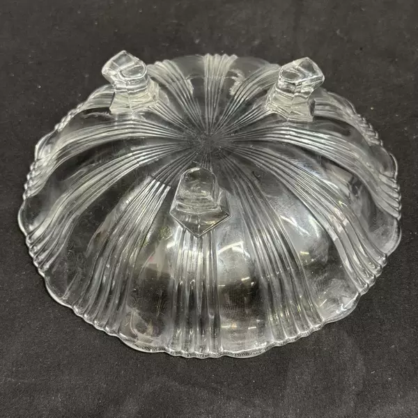 Vintage Fostoria Sunray 3 Footed Bon Bon Dish 7 Inch