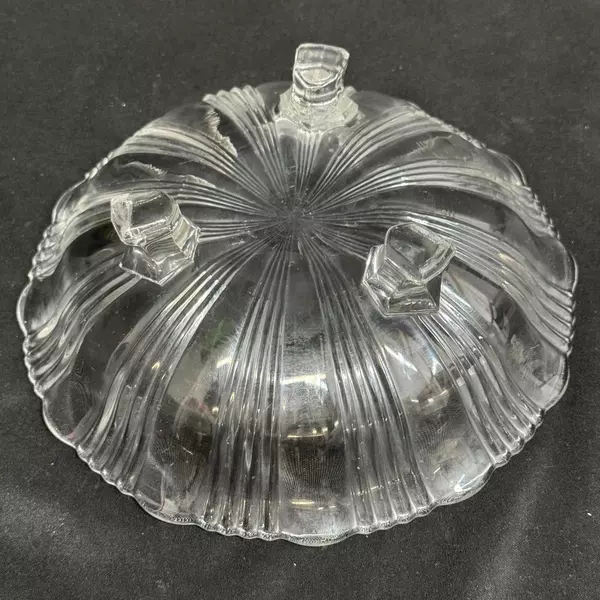 Vintage Fostoria Sunray 3 Footed Bon Bon Dish 7 Inch