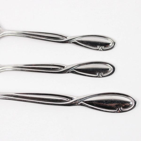 Set of 8 Farberware Trieste Stainless Steel Teaspoons Serving Forks Cheese Knife