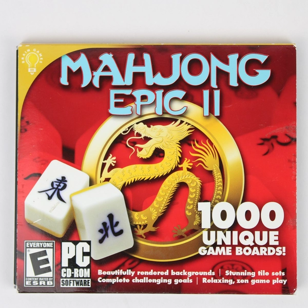 Mahjong: Epic II PC CD-Rom Video Game 2016 On Hand Software