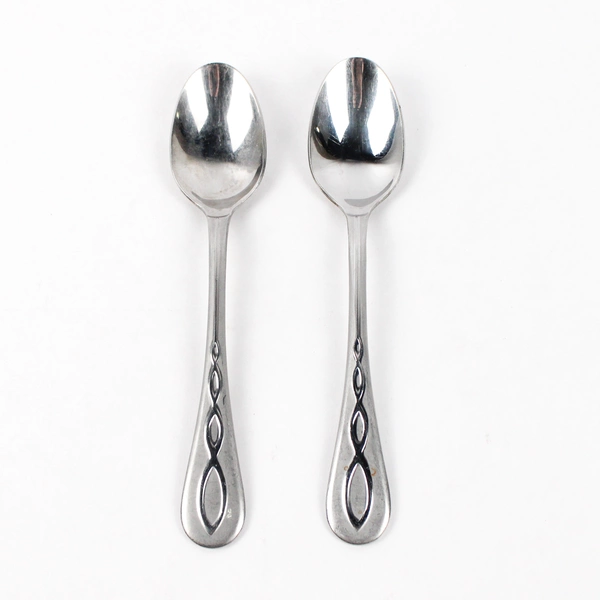 Lot of 2 Cambridge Oval Place Spoons, Accolade Stainless Steel 8"